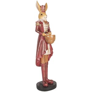 Clayre & Eef Decoratief Konijn 48 cm Beige Rood...