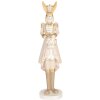 Clayre & Eef 6PR5468 Konijn Decoratie Beige Goud 13x12x47 cm Landelijke Stijl