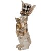 Clayre & Eef Decoratief Konijn Witgoud 14x11x38 cm Polyresin Elegant