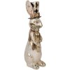Clayre & Eef Decoratief Konijn Witgoud 14x11x38 cm Polyresin Elegant