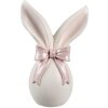 Clayre & Eef Decoratief Konijn Wit Roze 12x8x18 cm Polyresin Pasen Lente