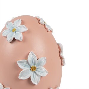Clayre & Eef decoratief ei Ø 11x13 cm roze met...