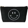 Juleeze JZTB0076 Toilettas Zwart 20x5x12 cm Smiley Motief