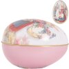Clayre & Eef Decoratieve Eieren IJzer Wit Roze 8x13 cm Nostalgische Paasdecoratie