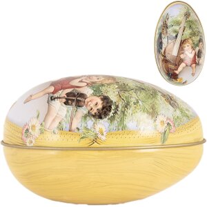 Clayre & Eef decoratief ei 7x11x7 cm nostalgische...