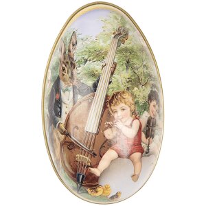 Clayre & Eef decoratief ei 7x11x7 cm nostalgische...