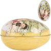 Clayre & Eef decoratief ei 7x11x7 cm nostalgische paasdecoratie ijzer vintage