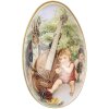 Clayre & Eef decoratief ei 7x11x7 cm nostalgische paasdecoratie ijzer vintage