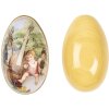 Clayre & Eef decoratief ei 7x11x7 cm nostalgische paasdecoratie ijzer vintage