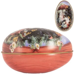 Clayre & Eef decoratie ei 7x11x7 cm landelijke stijl...