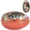 Clayre & Eef decoratie ei 7x11x7 cm landelijke stijl ijzer vintage