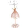 Clayre & Eef 65876 Sieradenstandaard Beige Ø 7x19 cm Romantisch ontwerp Polyresin