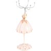 Clayre & Eef Sieradenstandaard Ø 7x19 cm Roze Romantisch design met hart details