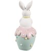 Clayre & Eef decoratief konijn Paasbeeldje polyresin Ø 7x16 cm landelijke stijl
