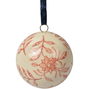 Clayre & Eef Decoratieve Bal Ø 6 cm Beige Roze...