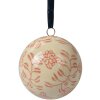 Clayre & Eef 6CE2107S Decoratieve Bal Keramiek Beige Roze 6 cm Vintage Bloemig