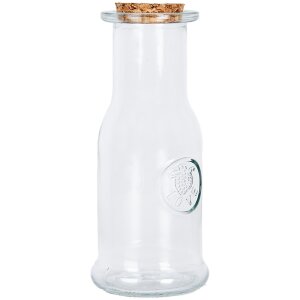 Clayre & Eef Decoratief Flesglas met Kurkdeksel 7x18...