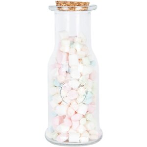 Clayre & Eef Decoratief Flesglas met Kurkdeksel 7x18 cm Vintage Retro