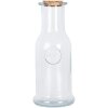 Clayre & Eef Decoratieve fles met kurken deksel Ø 9x21 cm Transparant