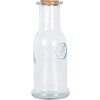 Clayre & Eef Decoratieve fles met kurken deksel Ø 9x21 cm Transparant