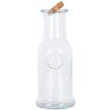 Clayre & Eef Decoratieve fles met kurken deksel Ø 9x21 cm Transparant