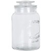 Clayre & Eef 6GL5053 Voorraadpot met deksel retro vintage glas 11x19 cm