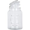 Clayre & Eef 6GL5053 Voorraadpot met deksel retro vintage glas 11x19 cm