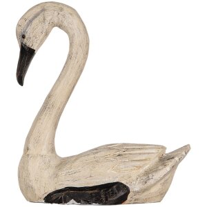 Clayre & Eef Decoratieve Zwanen Set 2 Figuren Antieke...