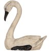 Clayre & Eef Decoratieve Zwanen Set 2 Figuren Antieke Stijl Beige Zwart