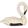 Clayre & Eef Decoratieve Zwanen Set 2 Figuren Antieke Stijl Beige Zwart