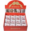 Clayre & Eef LI0134 Kerstlint Wit Rood 6,3 cm x 5 m