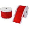 Clayre & Eef Lint Rood Wit 6,3 cm x 5 m