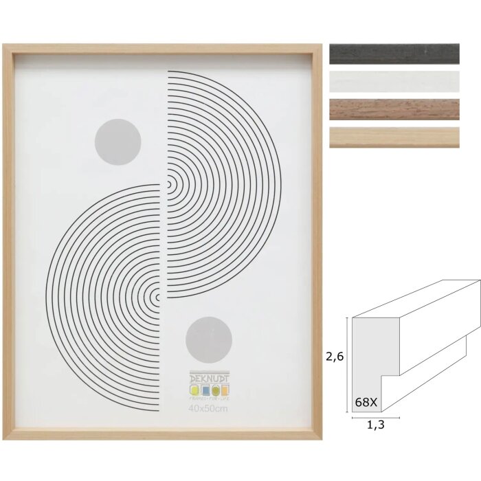Deknudt S68XH1 fotolijst hout 10x15 cm tot 40x60 cm