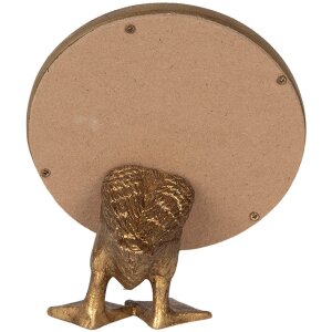 Clayre & Eef 62S308 Decoratieve Staande Spiegel Goudkleurig 13x6x16 cm