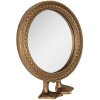 Clayre & Eef 62S308 Decoratieve Staande Spiegel Goudkleurig 13x6x16 cm