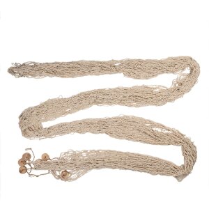Clayre & Eef 66072 Decoratie Visnet Beige 200x400 cm...