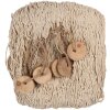 Clayre & Eef 66072 Decoratie Visnet Beige 200x400 cm Landelijke stijl