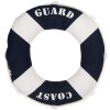 Clayre & Eef Kussen Reddingsboei Ø 42x6 cm Wit Blauw Nautisch