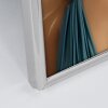 ZEP hoogglans fotolijst 120S22 zilver 13x18 cm metaal helder glas velours achterwand