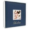 ZEP Fotoalbum Dante Blauw 24x24 cm 40 witte paginas met glasvellen