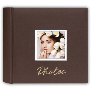 ZEP Fotoalbum Dante Bruin 32x32 cm 60 witte paginas met...
