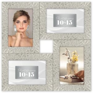 ZEP Orion collage fotolijst zilver 4 fotos in 10x15 cm...