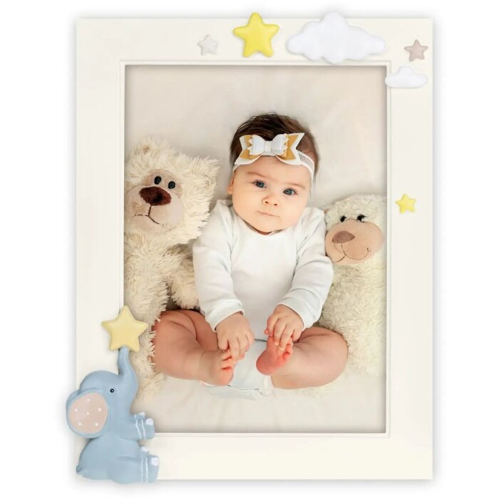 ZEP poly resin fotolijst Eddy 10x15cm ivoor blauw