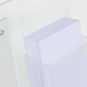 ZEP Acryl Visitekaarthouder Magnetisch Frame Lowell 10x15 cm Transparant