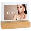 ZEP Acryl Frame met Houten Voet LED Licht New York N 10x15 cm Magnetisch Frame