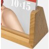 ZEP Acryl fotolijst Virginia Naturel 10x15 cm met houten basis Double Face