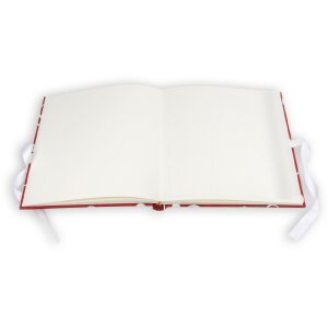 ZEP fotoalbum Symphony 6 stoffen kaft rood 23x23 cm 28 paginas satijnlint