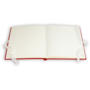 ZEP fotoalbum Symphony 7 stof rood liefdeshart 23x23cm 28 paginas met geschenkverpakking