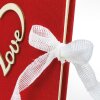ZEP fotoalbum Symphony 7 stof rood liefdeshart 23x23cm 28 paginas met geschenkverpakking