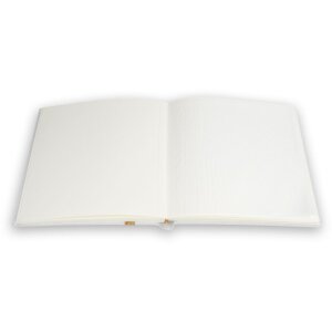ZEP fotoalbum Symphony 8 stoffen kaft kurk hartjes crème wit 23x23 cm